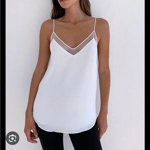 Babaton Galen Camisole. White. Like new!!